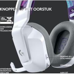 Logitech G G733 LIGHTSPEED Wireless RGB Gaming Headset - Ultimate Comfort & Immersive Sound in White